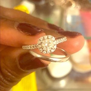 Diamond Ring and white 14k gold set